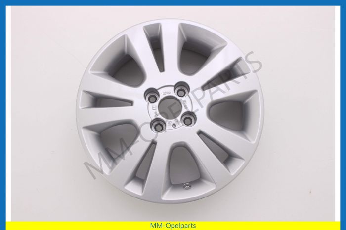 Rim, aluminium, 6Jx16 ET49, Silver, (Ident RM)