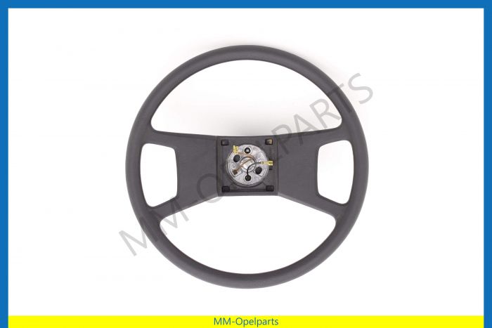 Steering wheel, 4 spokes, black (CD)