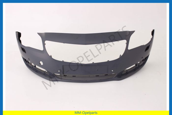 Front bumper, for headlight washers, for parking aid (without side assistance)
