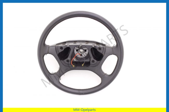 Steering wheel, 4 spokes, leather, Ø 40-cm 