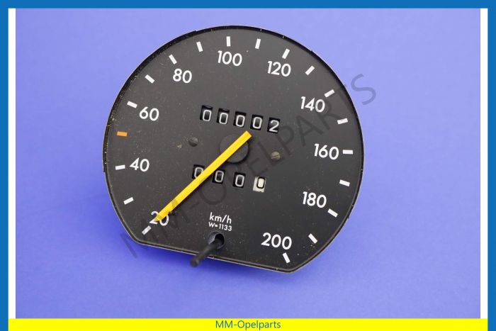 Speedometer with trip meter, road speed 1133