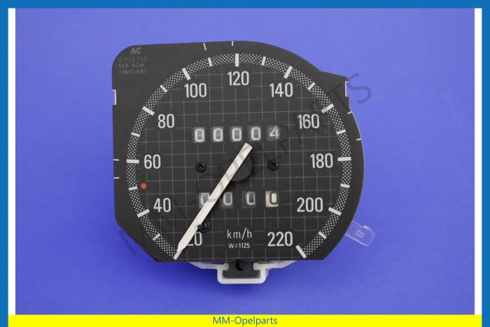 Speedometer with trip meter, road speed 1125 manual gearbox