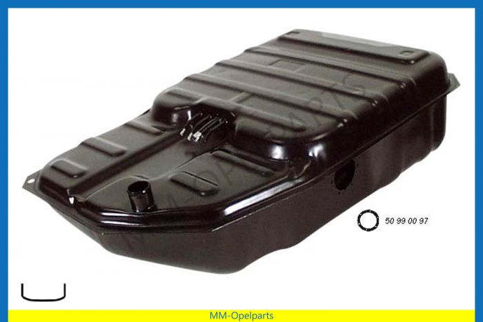 Fuel tank gasoline, 65L, injection (see info)
