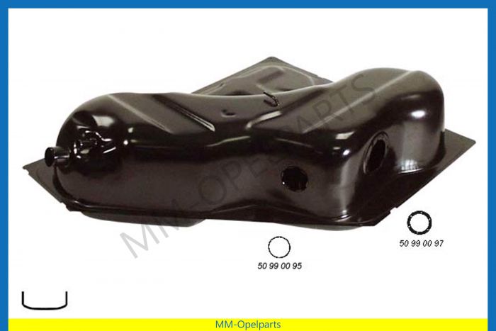 Fuel tank gasoline, 50L Caravan 