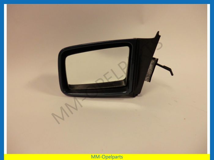 Mirror Kadett E left color: blue metallic