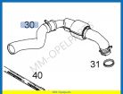 Hose, turbocharger to intercooler* ATTENTION NOT COMPLETE, PART HOSE MISSING SEE DRAWING.