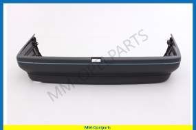 Rear bumper with carrier. Dark grey, Saloon