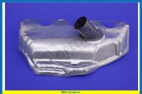 Heat shield/connector manifold exhaust