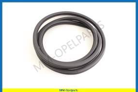 Doorrubber, rear, black 4/5-drs  left = right  (see info)
