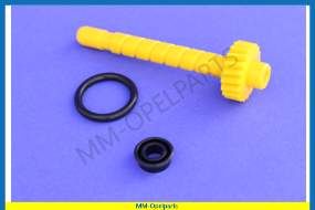Speedometer drive transmission yellow/19-teeth + seal & installation set