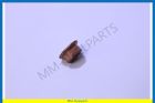 Copper nut, with collar, exhaust system, self-locking, M8 X 1.25