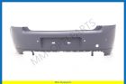 Rear bumper, primed, (for PDC)