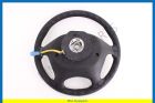 Steering wheel, 4 spokes, Leather, 370-mm  
