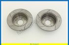 Brake discs rear, with grooves, 270x10 MM, SET