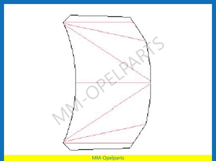 Bonnet Electro galvanized with planes,  410 x 543 mm