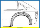 Wheel arch left rear 2/3- drs